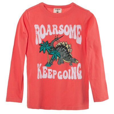 Imagen 1 del producto Polera Manga Larga Niño Chess Coral, Crudo, Royal