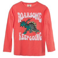 Polera Manga Larga Niño Chess Coral, Crudo, Royal