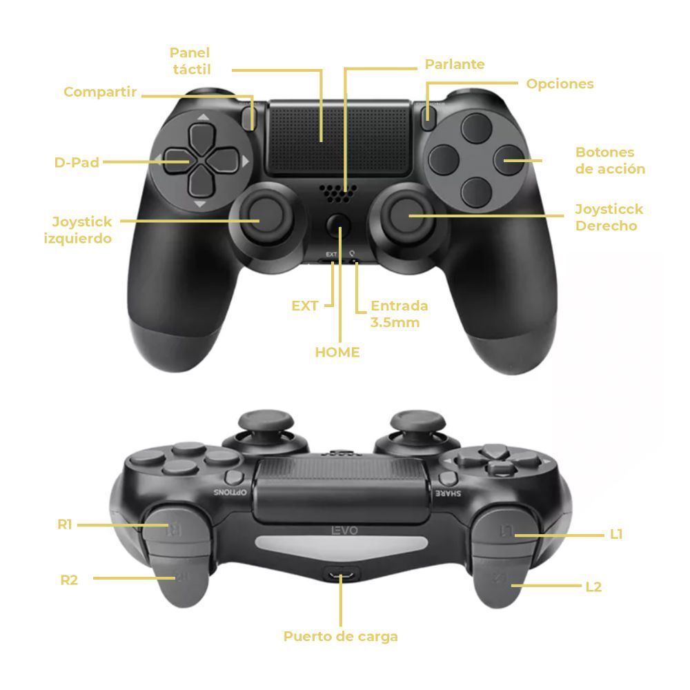 Control Gamer Levo para PS4 y PS3 | Abc