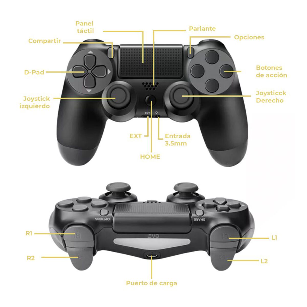 Control Gamer Levo para PS4 y PS3