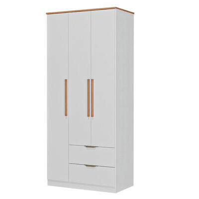 Clóset Roca Milán 3 Puertas 2 Cajones Blanco