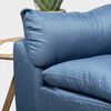 Juego de Living Almore Belén Sofá 2 Cuerpos + Dos Sillones 1 Cuerpo Azul