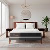 Combo Cama Europea CIC 2 Plazas New Ortopedic + Respaldo 2 Plazas + 2 Veladores Casanova Nogal  + Pack Almohadas Casa Linda 65x45cm