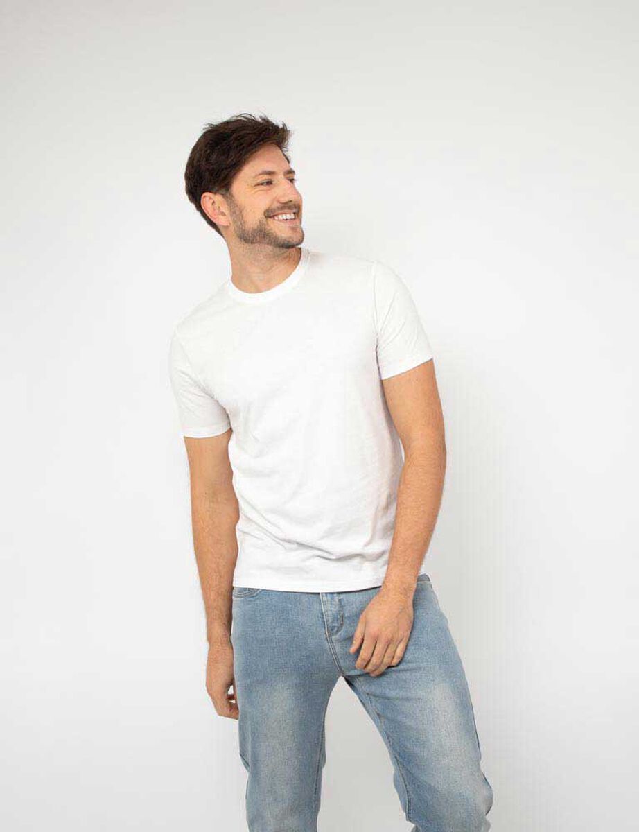 Polera Lisa Manga Corta Hombre Zibel