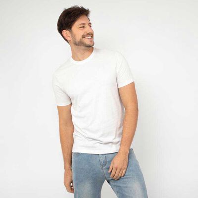 Polera Lisa Manga Corta Hombre Zibel