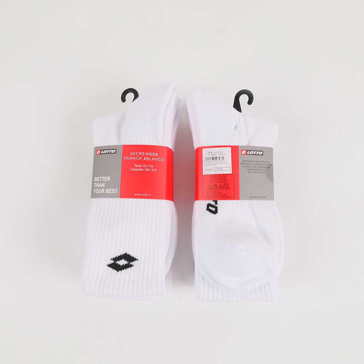 Tripack Calcetas Unisex Lotto