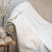 Manta de Poliéster Doral 1 Plaza Deluxe Blanco