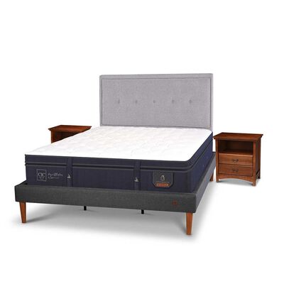 Imagen 2 del producto Cama Europea CIC King Súper Premium + Respaldo + Veladores