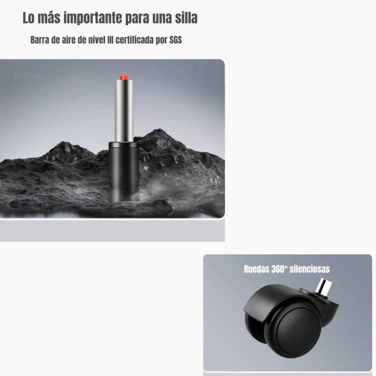 Silla de escritorio LuBabycas W205 Negro