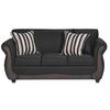 Juego de Living  Muebles M&E Llanquihue Sofá 3 Cuerpos + Dos Sillones 1 Cuerpo Negro