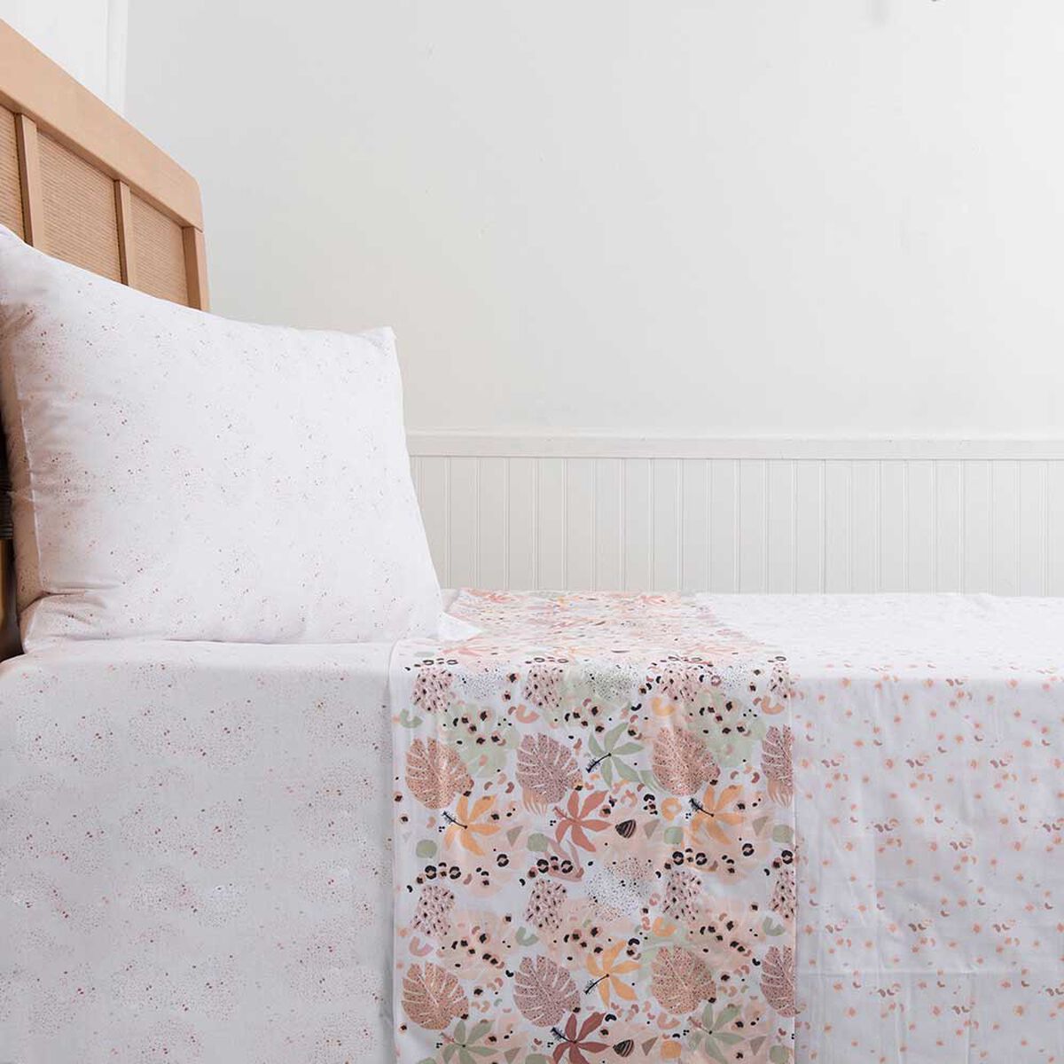 Juego de S&aacute;banas Estampado Mashini 180 Hilos 1,5 Plazas Sahara