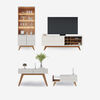 Rack Di Poretti Noronha Hasta 75" Blanco + Arrimo