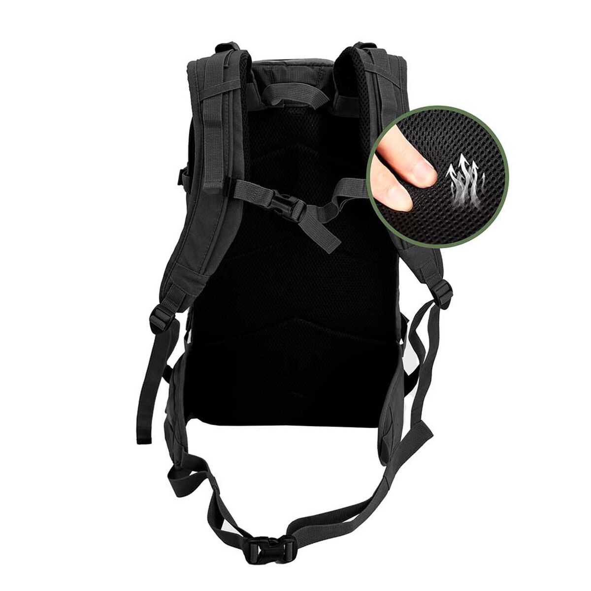 Mochila Deportiva Outdoor Ski Himalaya 22Lts Black Lhotse
