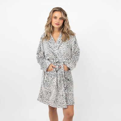 Bata Print Mujer Icono Gris, Rosado