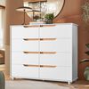 C&oacute;moda Vekkahome Doble Evo 8 Cajones Blanco