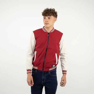 Chaqueta Bomber Hombre Icono Rojo