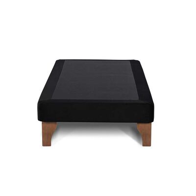 Base Europea Latam Home 1 Plaza Tela Velvet Negro