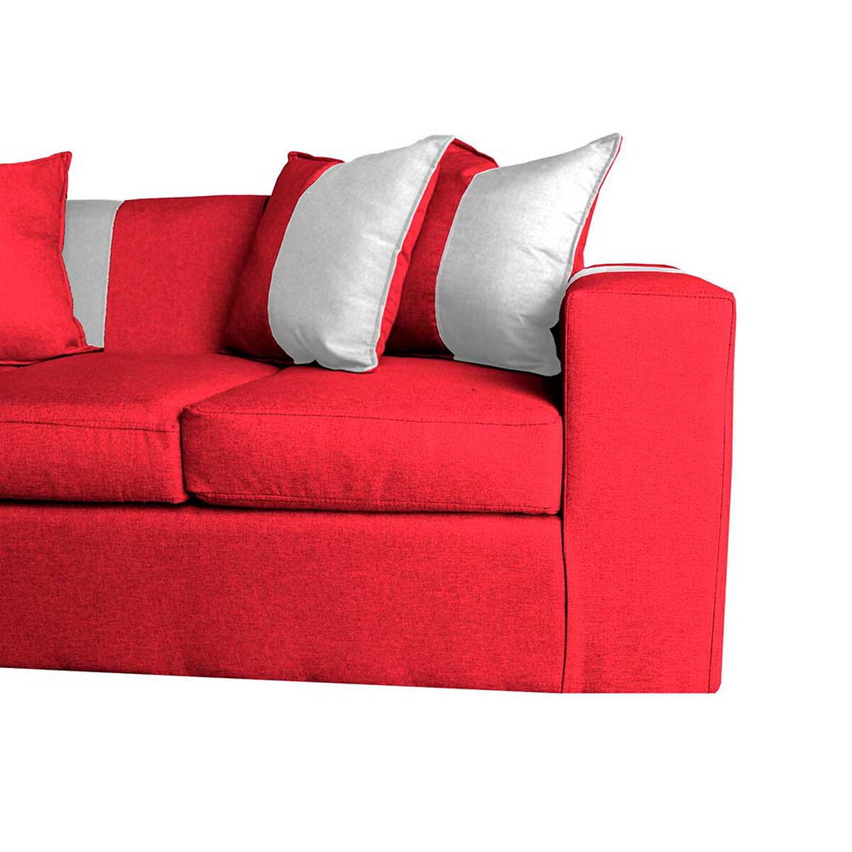 Sofa + 2 Pouff A&M Home Benjamin Burdeo Gris