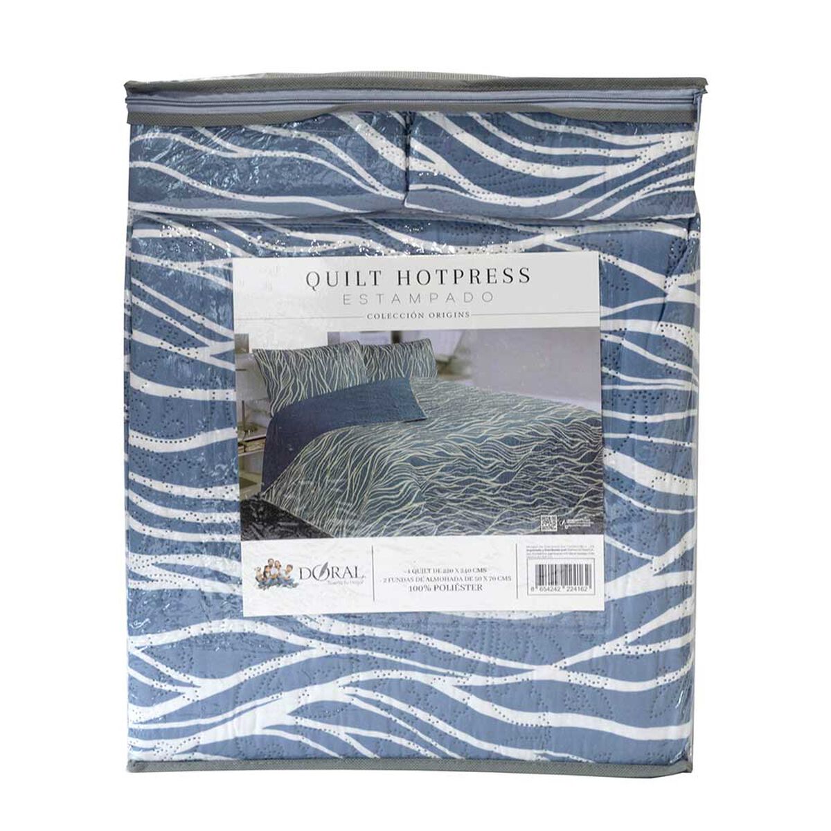 Quilt Doral 1,5 Plazas Hotpress Origins D1 Estampado