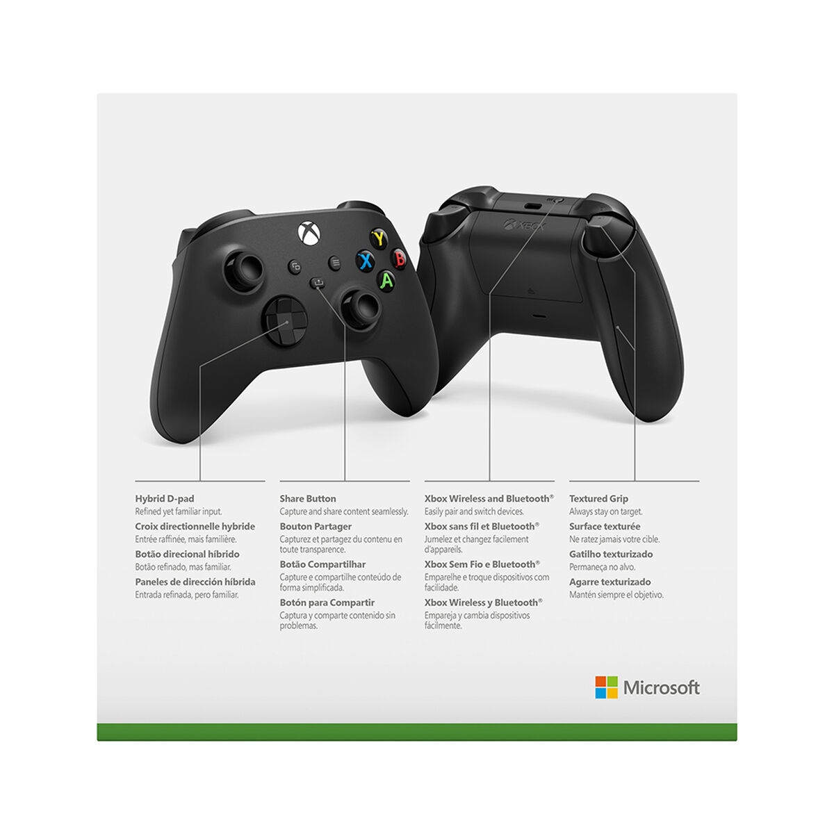 Control Inalámbrico Xbox Carbon Black