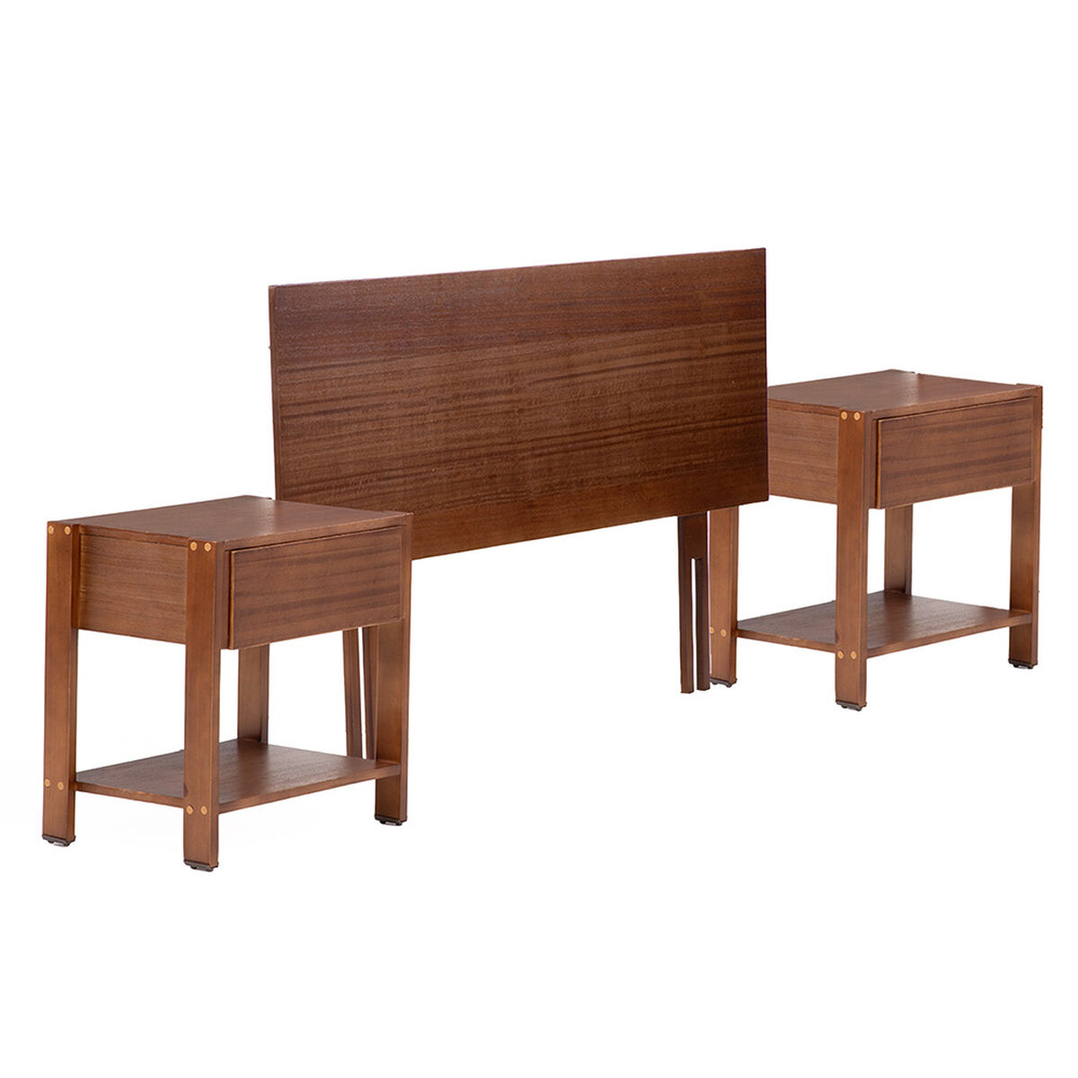 Set de Maderas Latam Home Orion Respaldo + 2 Veladores