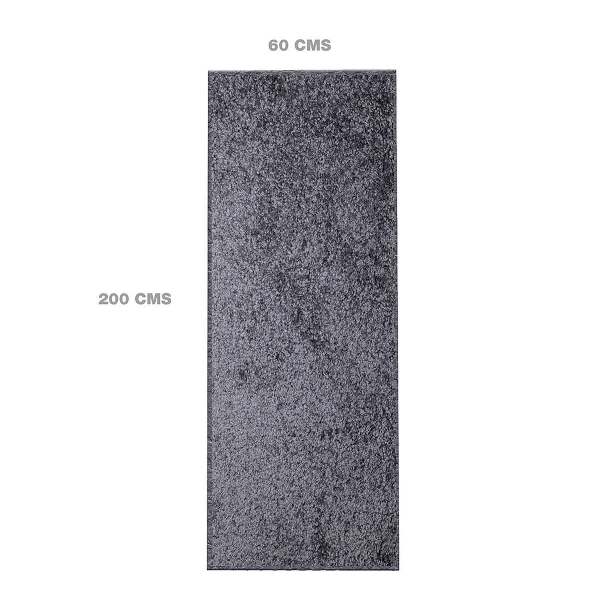 Pasillo Doral Shaggy 200 x 60 cm Gris