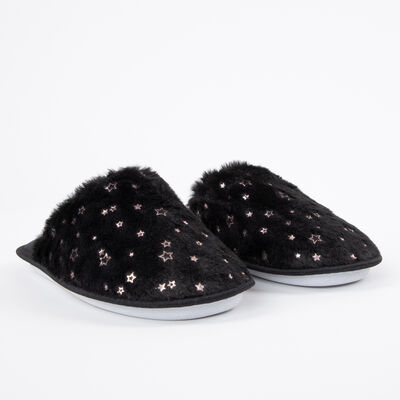 Imagen 1 del producto Pantufla Estrellas Mujer Zibel Negro