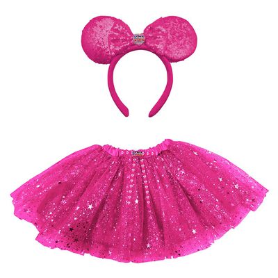 Accesorios Tutu Rosado con Oreja Disney 100 Años