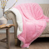 Manta Plush Sherpi Deluxe 127X152 Rosa