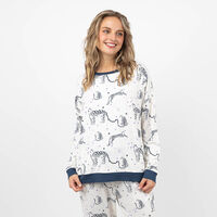 Pijama Print Mujer Zibel Azul, Rosa