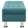 Banqueta Felpa Bodevir Lisboa 2 Cuerpos Turquesa