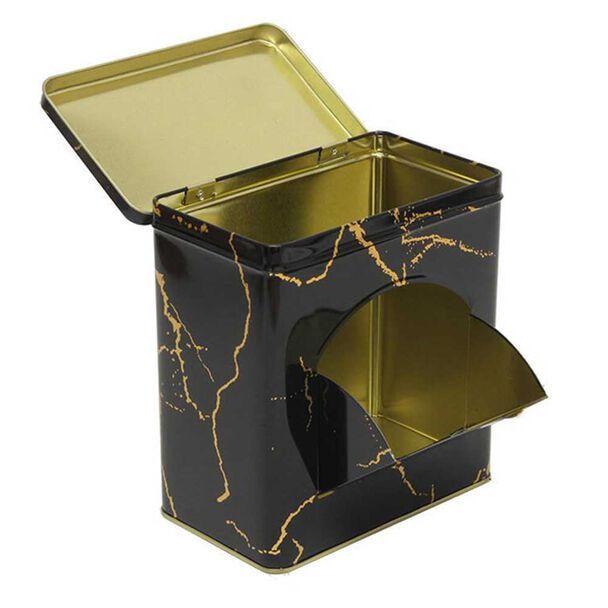Lata Decorativa Metal Vgo 18 x 15 cm Negro