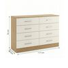 Comoda Exit 8 Cajones Roble/Beige