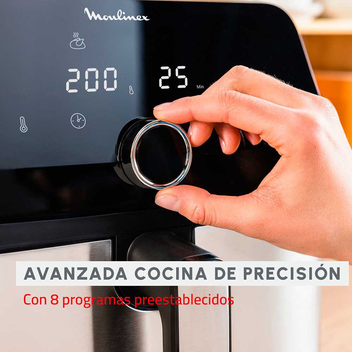 Freidora de Aire Moulinex Ez855D20 7,5 lts.
