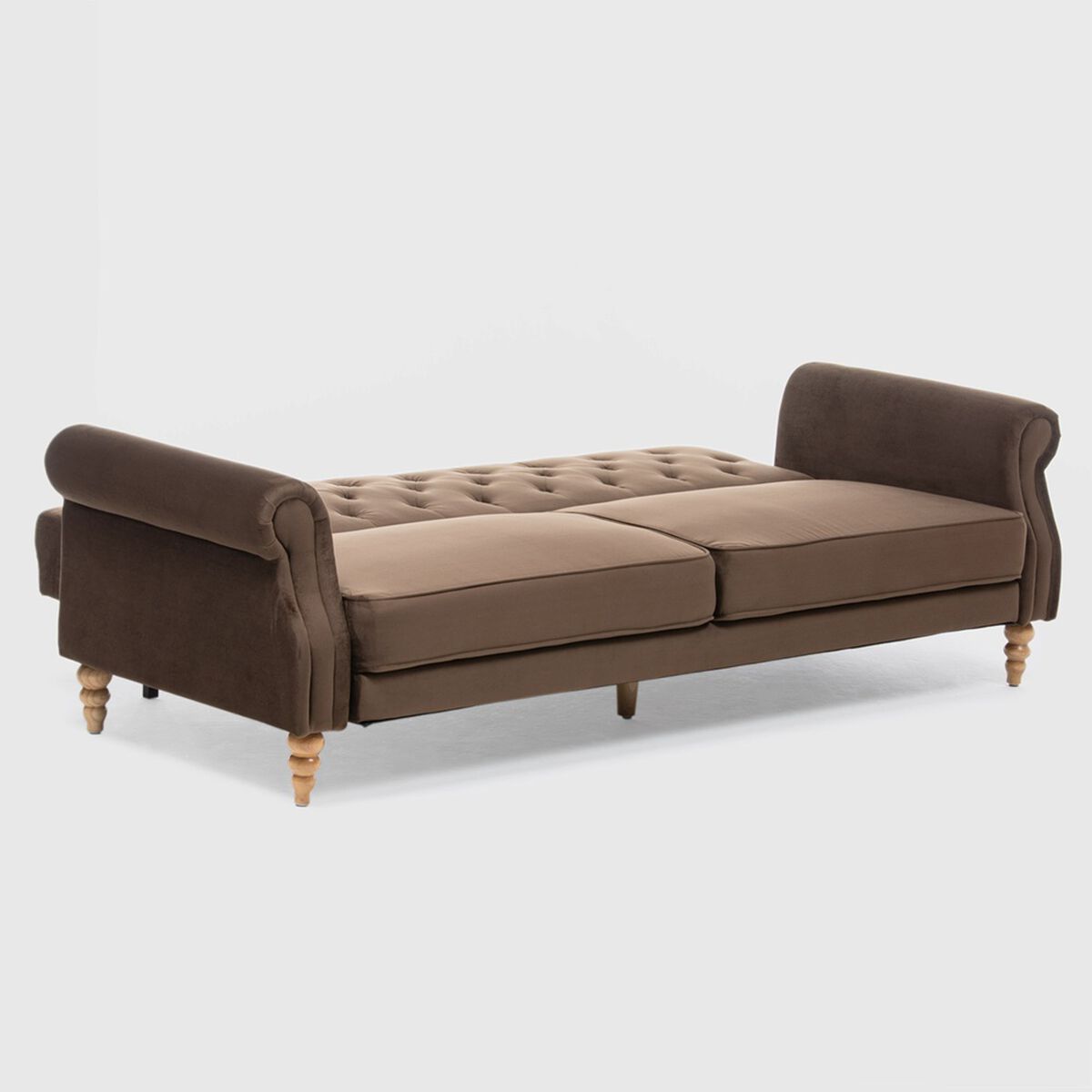 Futón Daniels EG2025BR 3 Cuerpos Café