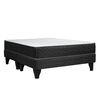 Cama Europea Celta Base Dividida 2 Plazas Active + Set Textiles + Almohadas