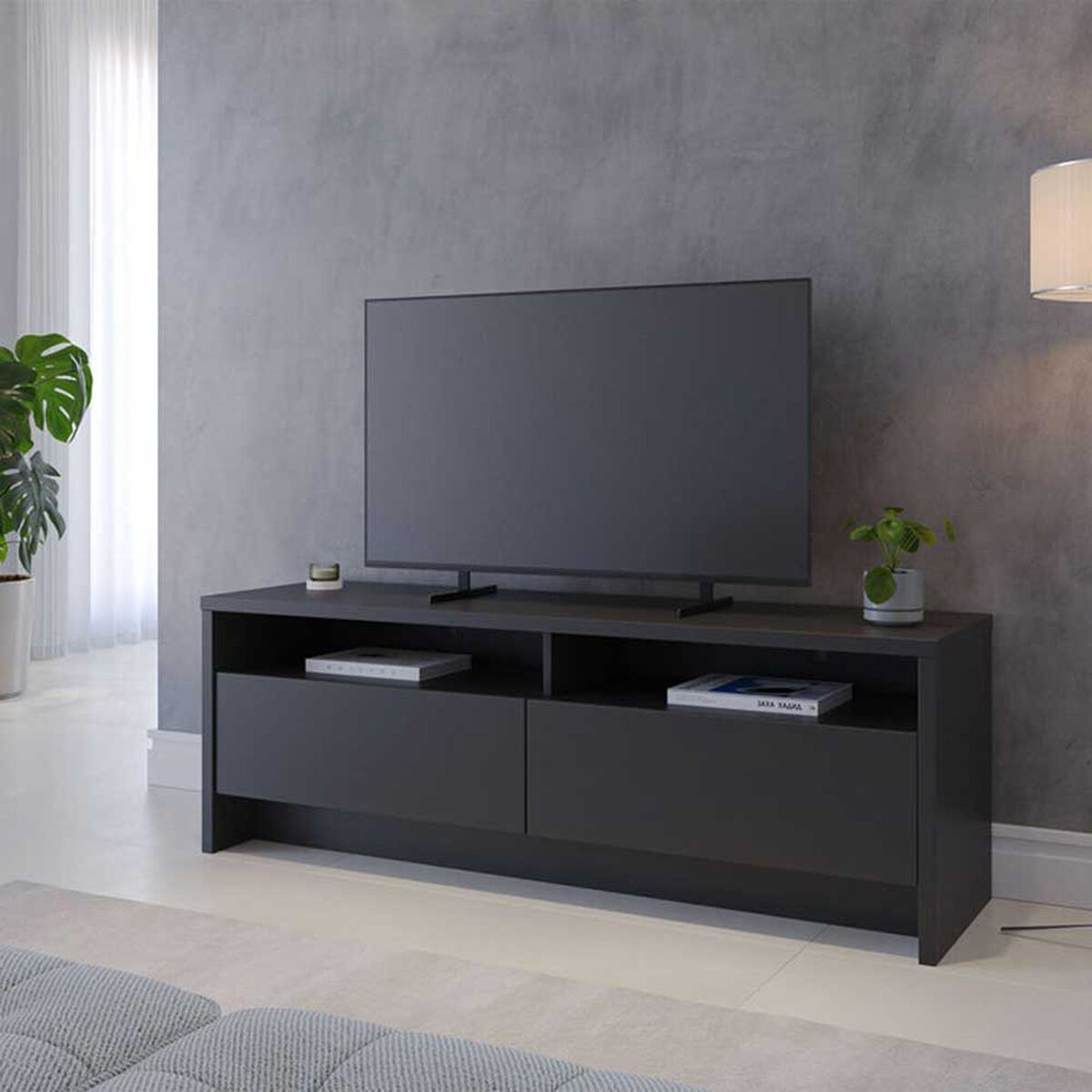Rack TV Decocasa Aspen Hasta 50" Negro