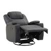 Bergere Multifunción Mecedora Giratorio con Masaje Zoy Home Lhasa PU Negro