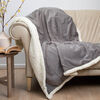 Manta de Poliéster Doral 127 x 152 cm Fluffy Gris