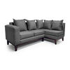 Seccional Derecho Living Factory Berlin 4 Cuerpos Gris