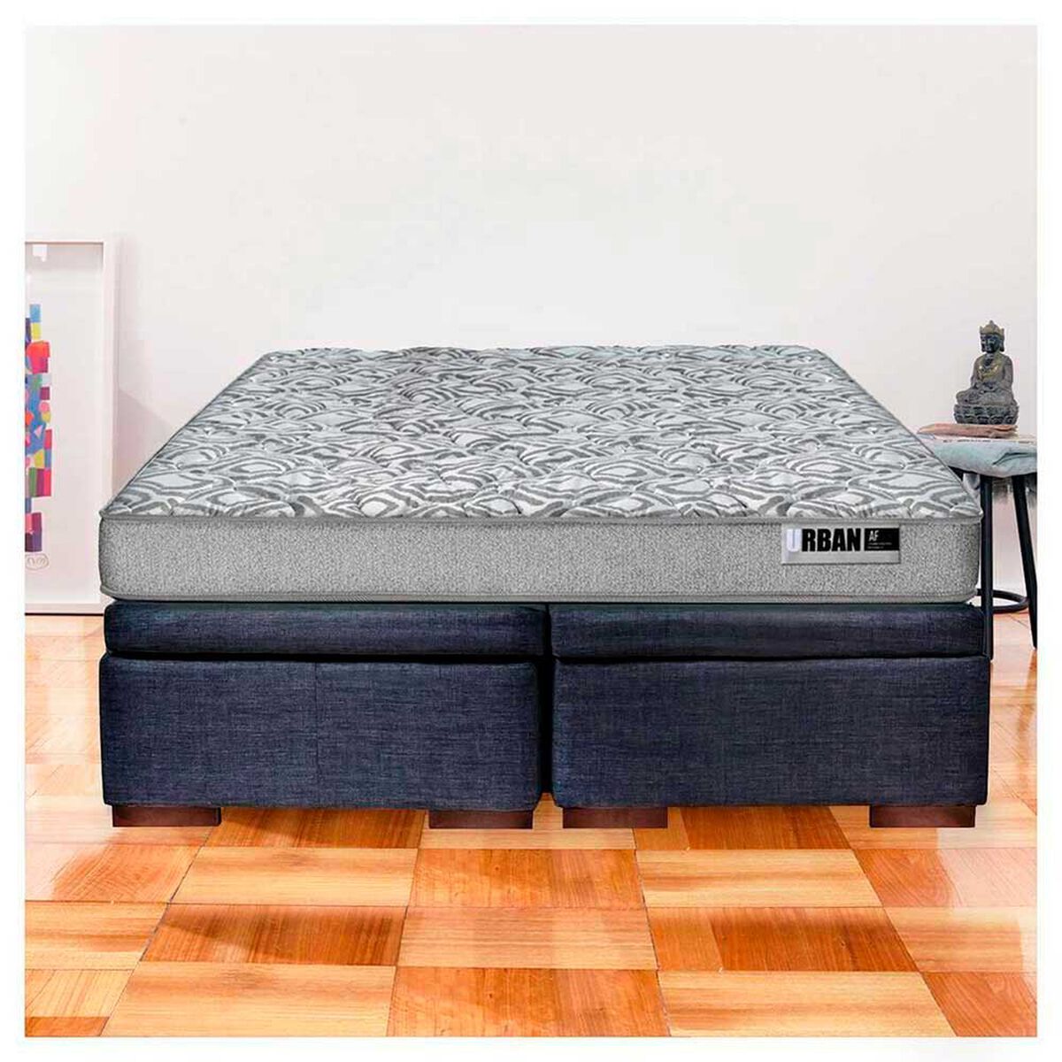 Cama Europea Boxet Latam Home Base Dividida 2 Plazas Zen Best