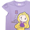 Polera Manga Corta Rapunzel Niña Licencias