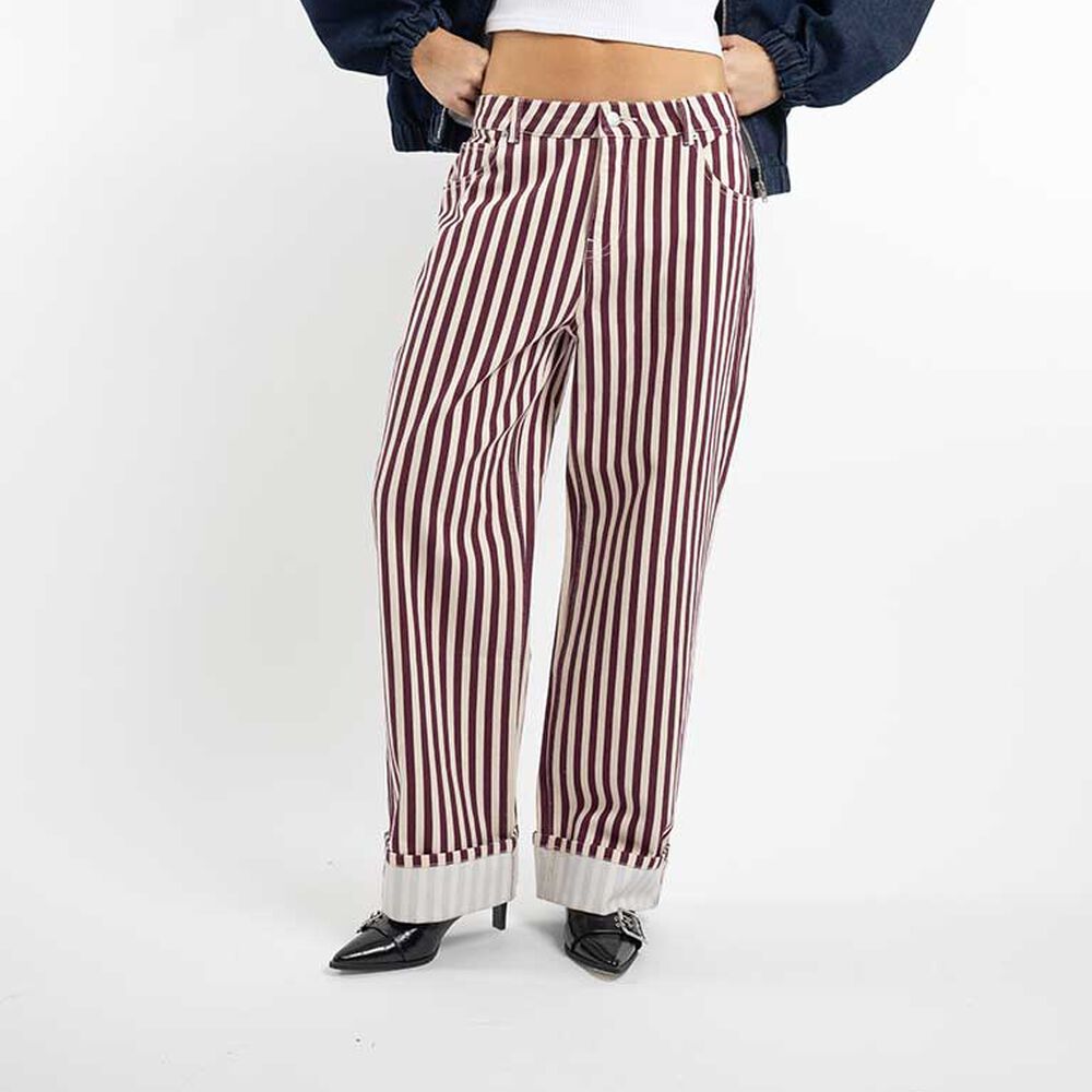 Jeans Straight Dobladillo Mujer Icono