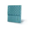 Respaldo Latam Home 1 Plaza Brescia Tela Velvet Turquesa