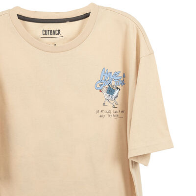 Imagen 2 del producto Polera Manga Corta Niño Cutback Beige, Indigo, Negro, Oliva