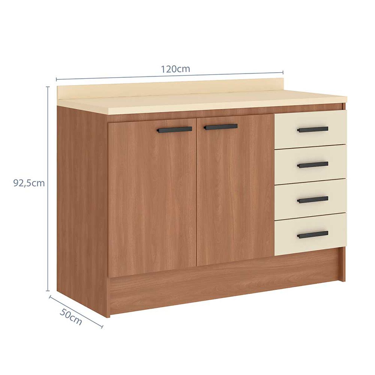 Mueble De Cocina Vekkahome Mia Beige