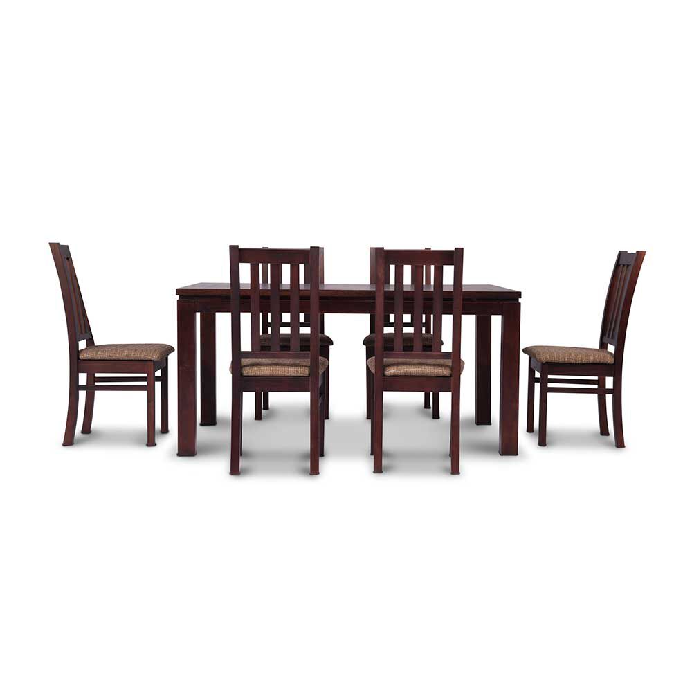 Juego de Comedor CIC Ñuble Chocolate 6 Sillas