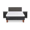Cama Europea CIC 2 Plazas Ortopedic Advance + Respaldo + 2 Veladores Villarrica