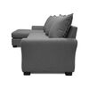 Seccional Izquierdo Living Factory Montreal 4 Cuerpos Gris