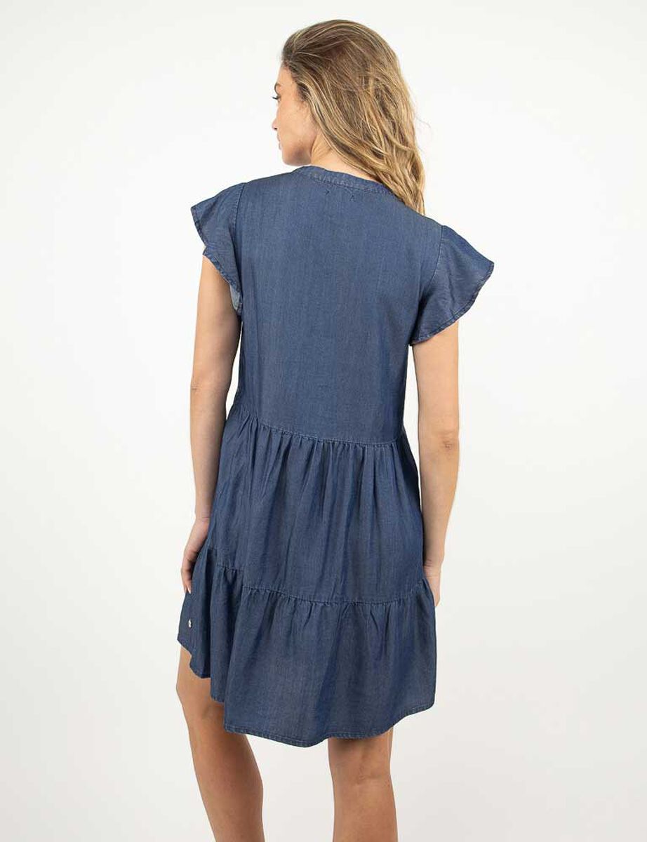 Vestido Corto Manga Corta Mujer Zibel